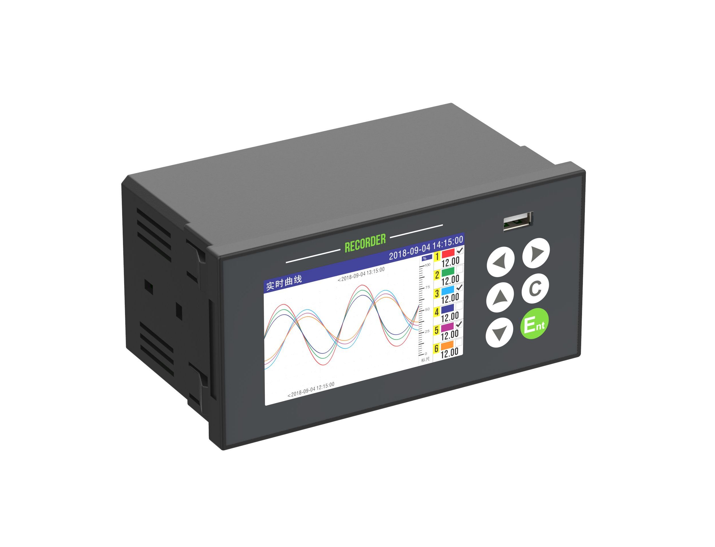 彩屏無紙記錄儀（隔離型）PLR1200 - 圖片 4